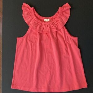 🎉 3 For $20 Copper Key Big Girls Flutter Sleeve Tank Top Size Medium Coral NWT